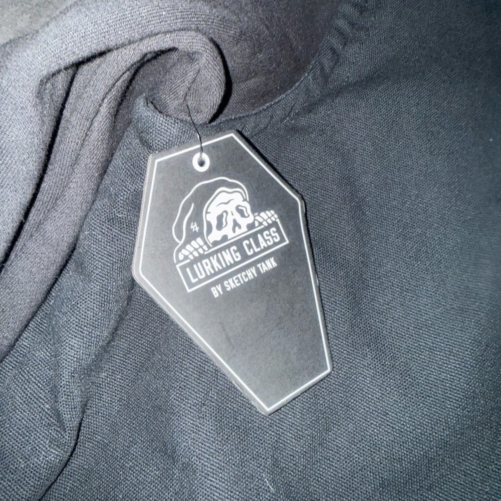 Lurking Class Men's Black Heavy Hooded Jacket Size Large New with tags Zumiez - Picture 10 of 10